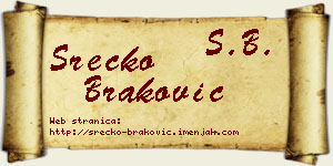 Srećko Braković vizit kartica